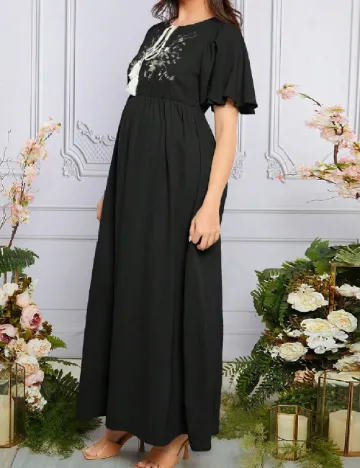 Rochie lunga SHEIN Maternity, negru