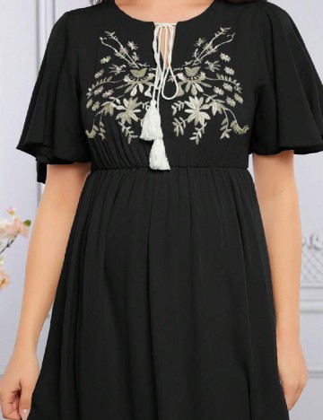 Rochie lunga SHEIN Maternity, negru