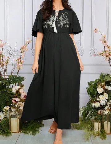 Rochie lunga SHEIN Maternity, negru