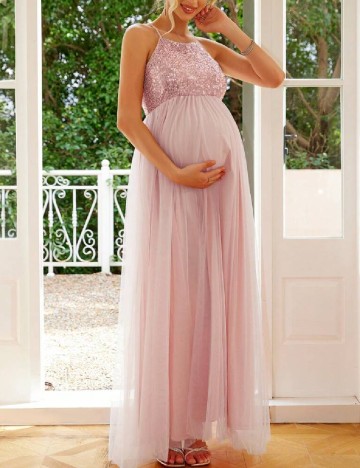 Rochie lunga SHEIN Maternity, roz