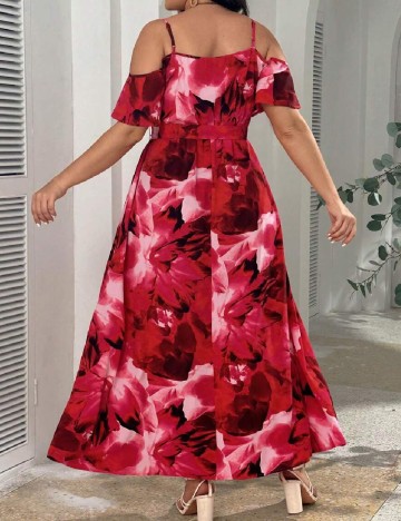 Rochie lunga SHEIN CURVE, roz