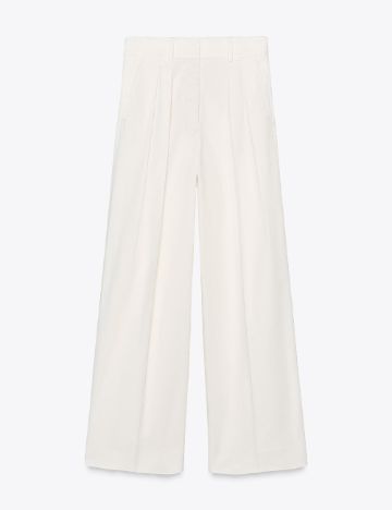 Pantaloni Zara, alb