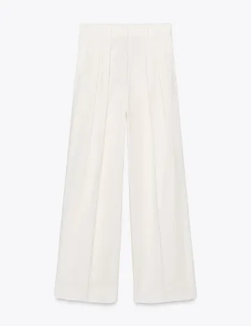 Pantaloni Zara, alb