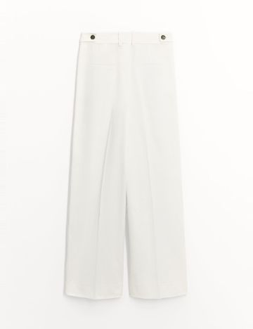 Pantaloni Zara, alb
