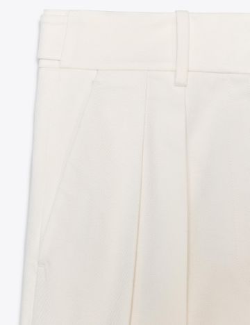 Pantaloni Zara, alb