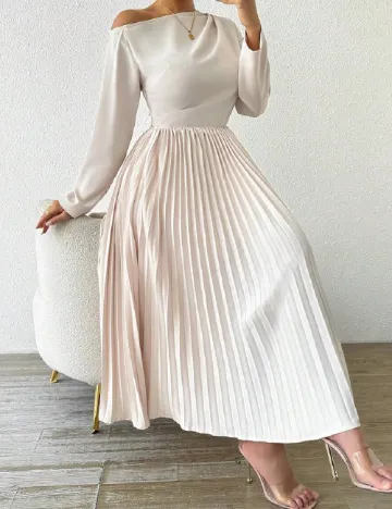 Rochie lunga SHEIN, crem