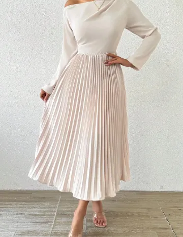 Rochie lunga SHEIN, crem
