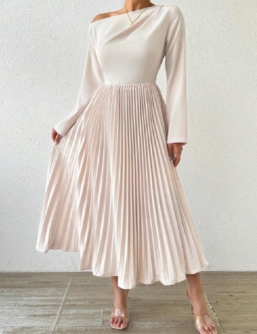 Rochie lunga SHEIN, crem