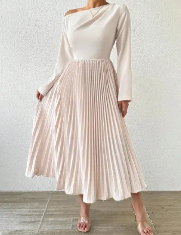 Rochie lunga SHEIN, crem
