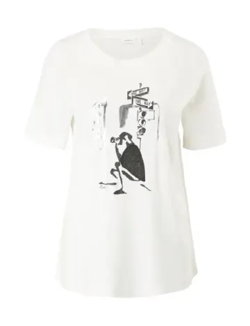 Tricou s.Oliver, alb