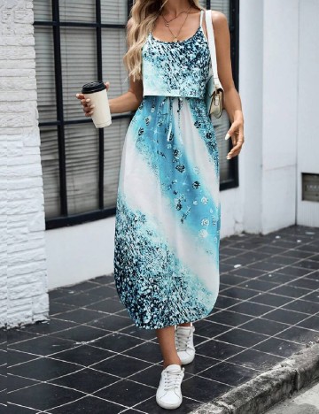 Rochie medie SHEIN, albastru