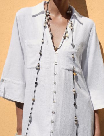 Rochie medie Zara, alb