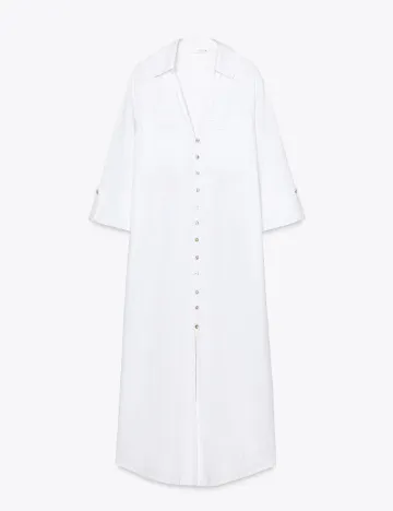 Rochie medie Zara, alb