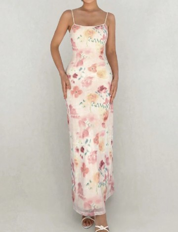 Rochie lunga SHEIN, floral print