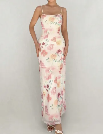 Rochie lunga SHEIN, floral print