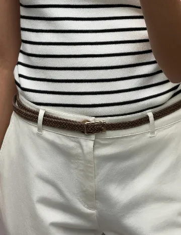 Pantaloni Zara, alb