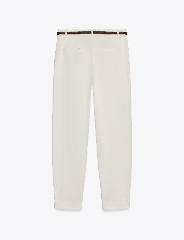 Pantaloni Zara, alb