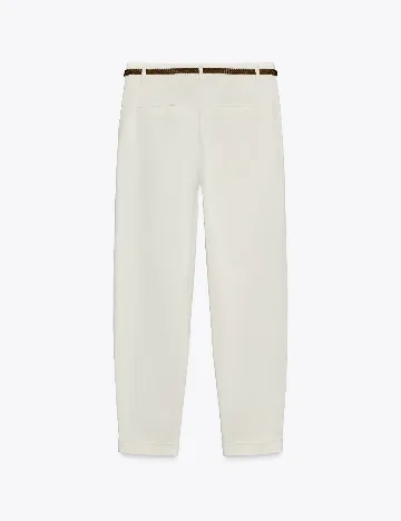 Pantaloni Zara, alb