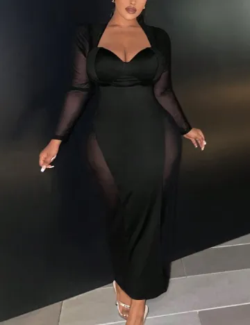 Rochie lunga SHEIN CURVE, negru