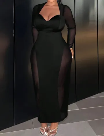 Rochie lunga SHEIN CURVE, negru