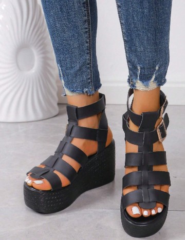 Sandale SHEIN, negru