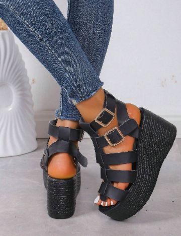 Sandale SHEIN, negru