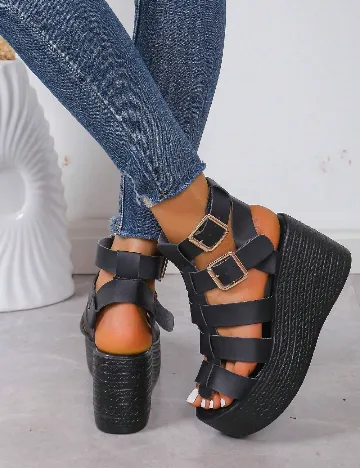 Sandale SHEIN, negru
