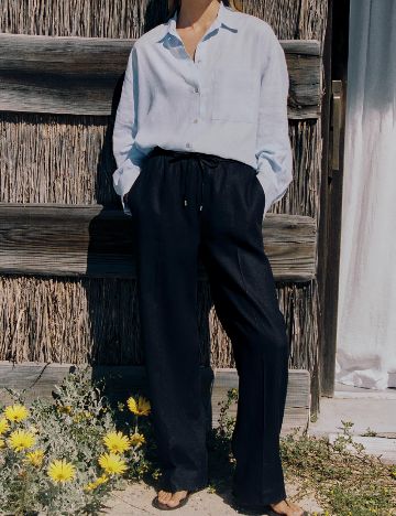 Pantaloni Zara, bleumarin