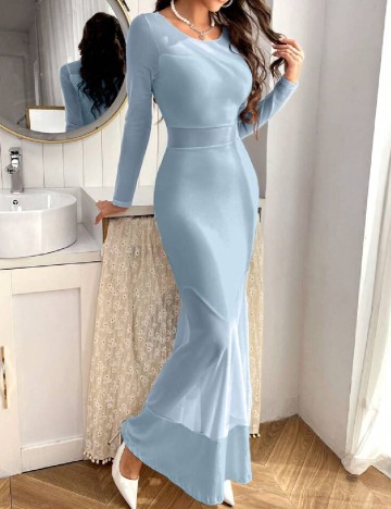 Rochie lunga SHEIN, albastru