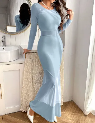 Rochie lunga SHEIN, albastru