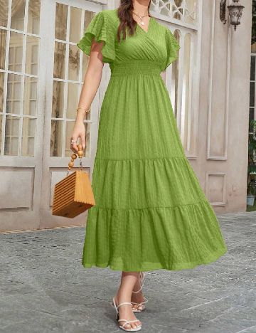Rochie lunga SHEIN, verde
