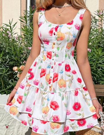 Rochie scurta SHEIN, alb
