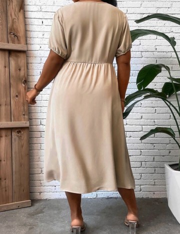 Rochie medie SHEIN CURVE, crem