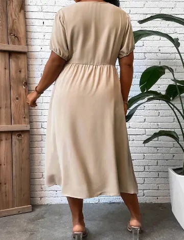 Rochie medie SHEIN CURVE, crem