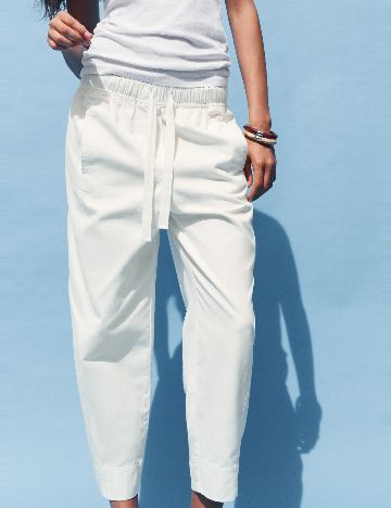 Pantaloni Zara, alb