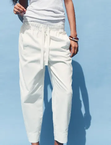 Pantaloni Zara, alb