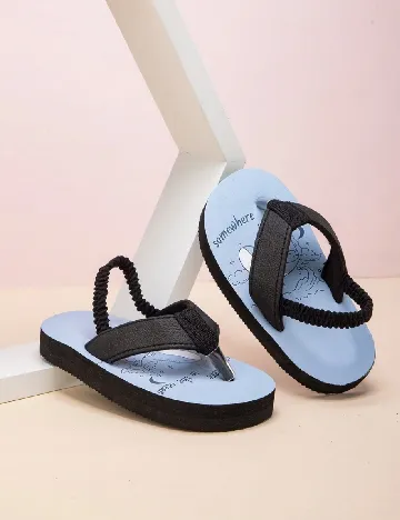 Sandale Shein Kids, negru/albastru