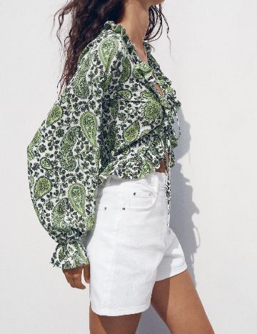 Top Zara, verde