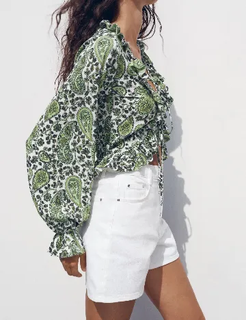 Top Zara, verde