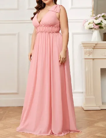 Rochie lunga SHEIN CURVE, roz