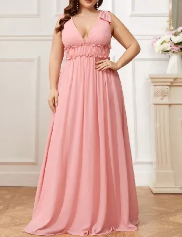 Rochie lunga SHEIN CURVE, roz