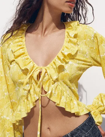 Top Zara, galben