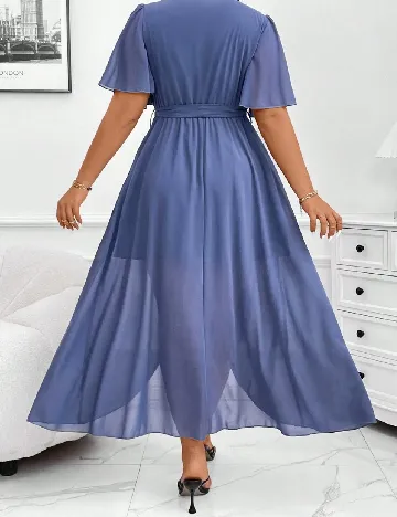 Rochie medie SHEIN CURVE, albastru