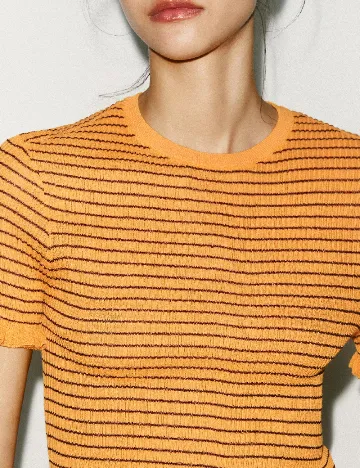 Tricou Zara, portocaliu