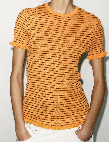 Tricou Zara, portocaliu