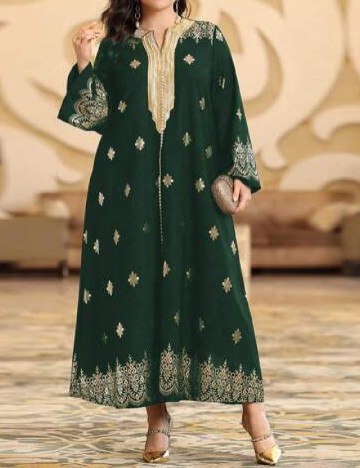 Rochie lunga SHEIN CURVE, verde