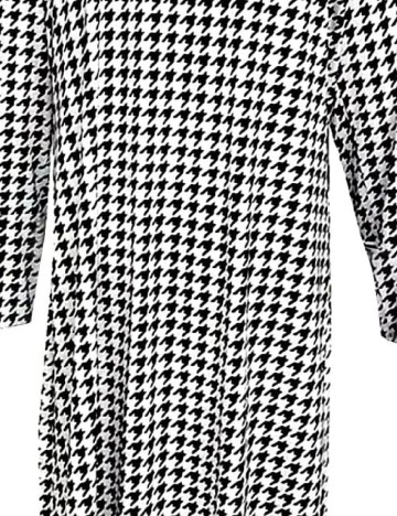 Cardigan SHEIN CURVE, alb/negru