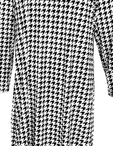 Cardigan SHEIN CURVE, alb/negru