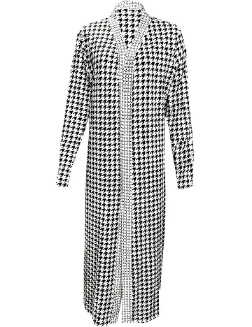 Cardigan SHEIN CURVE, alb/negru