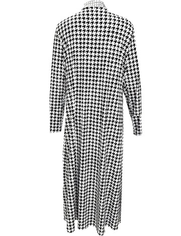 Cardigan SHEIN CURVE, alb/negru